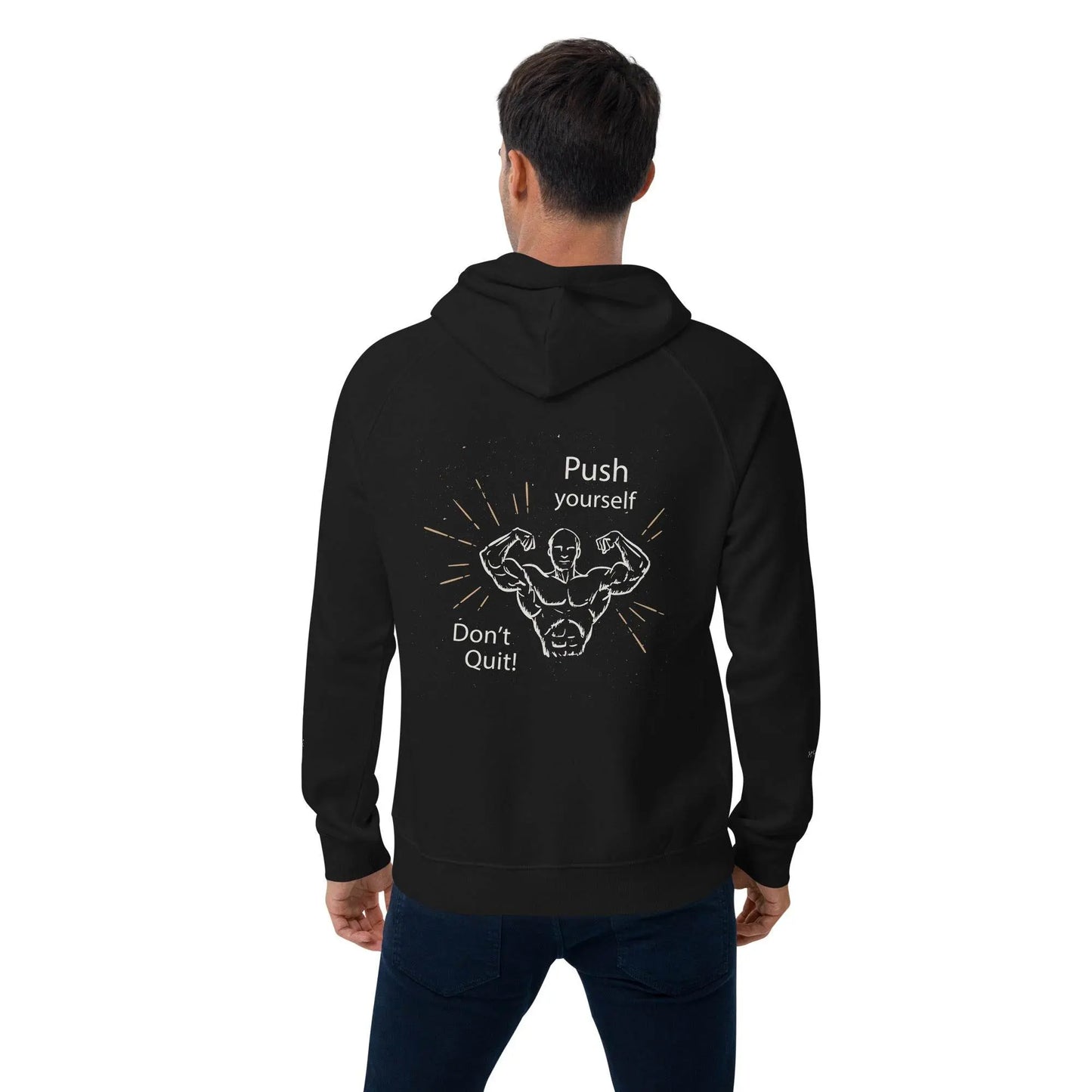 Don't Quit eco raglan Men hoodie - IVORYNN