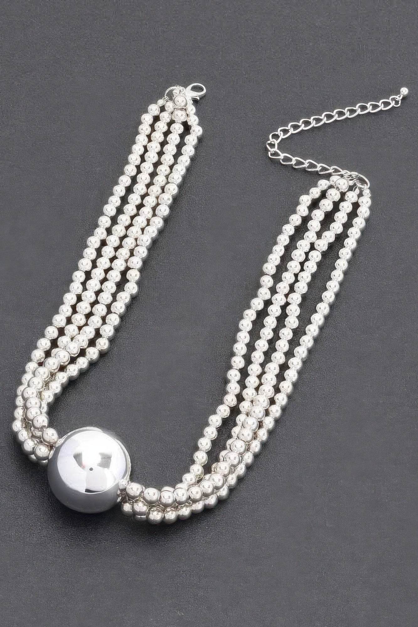 Elegance Beaded Multi Ccb Necklace - IVORYNN