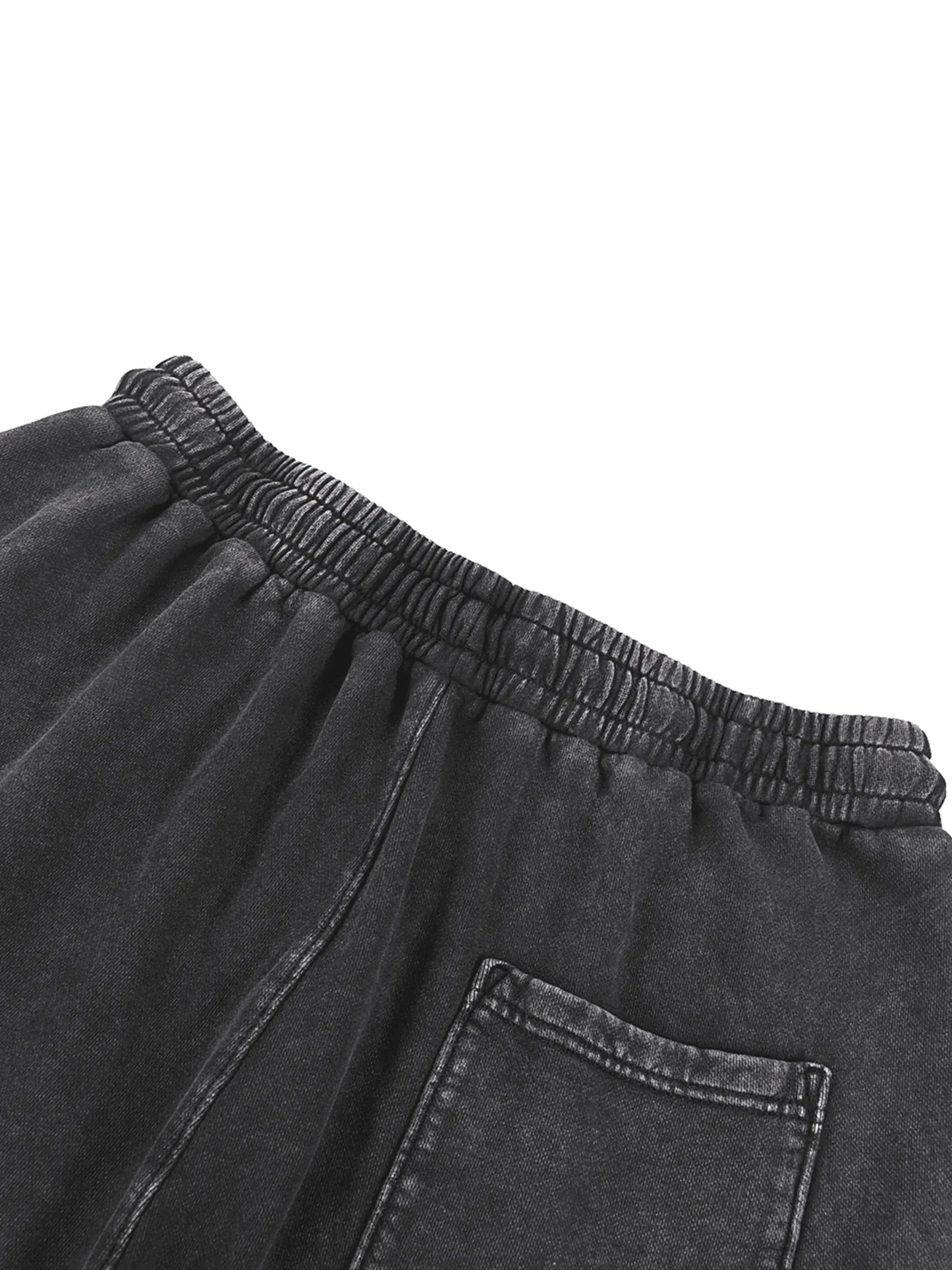 FANBE Acid Wash Straight Leg Pants - IVORYNN
