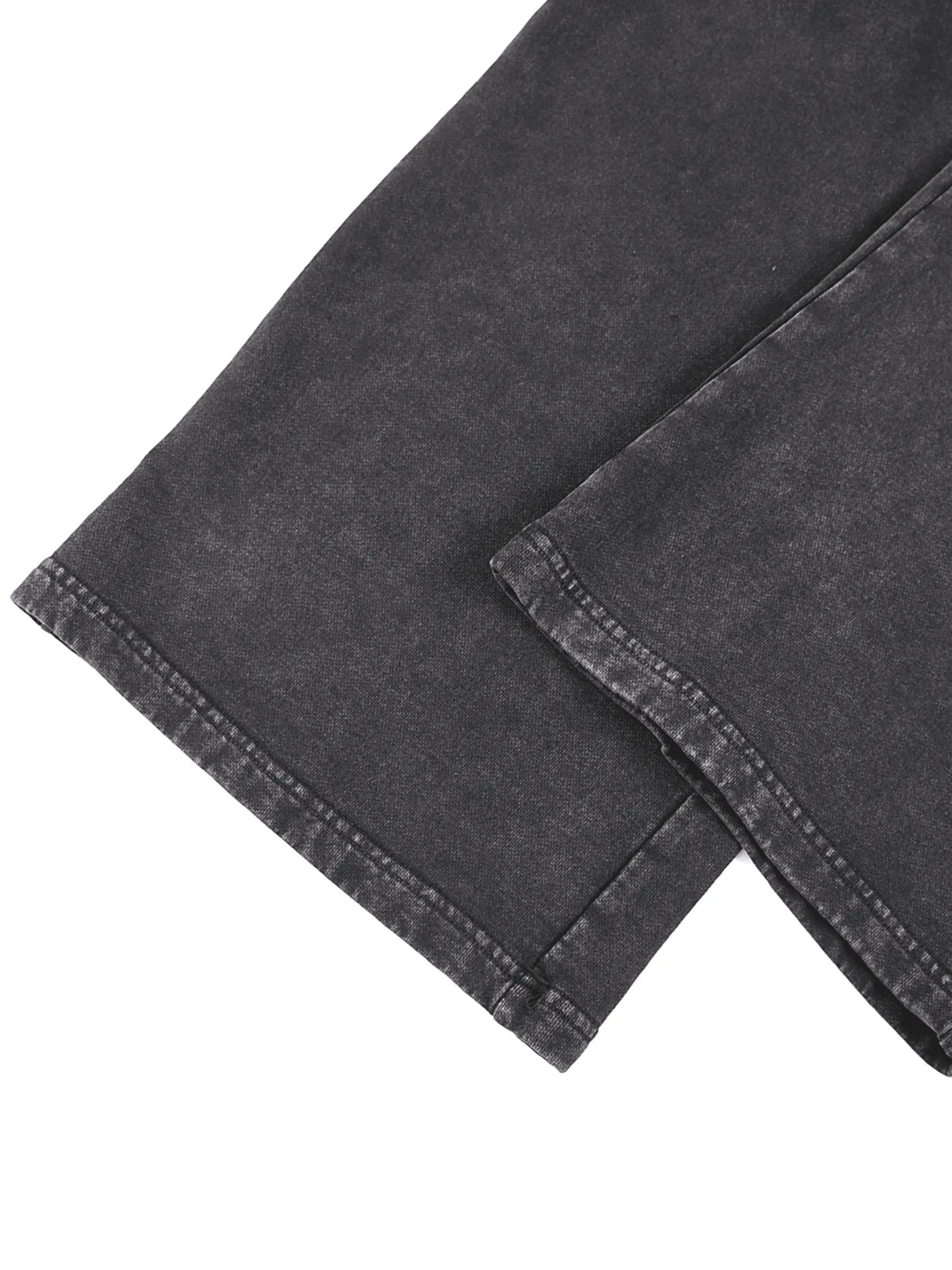 FANBE Acid Wash Straight Leg Pants - IVORYNN