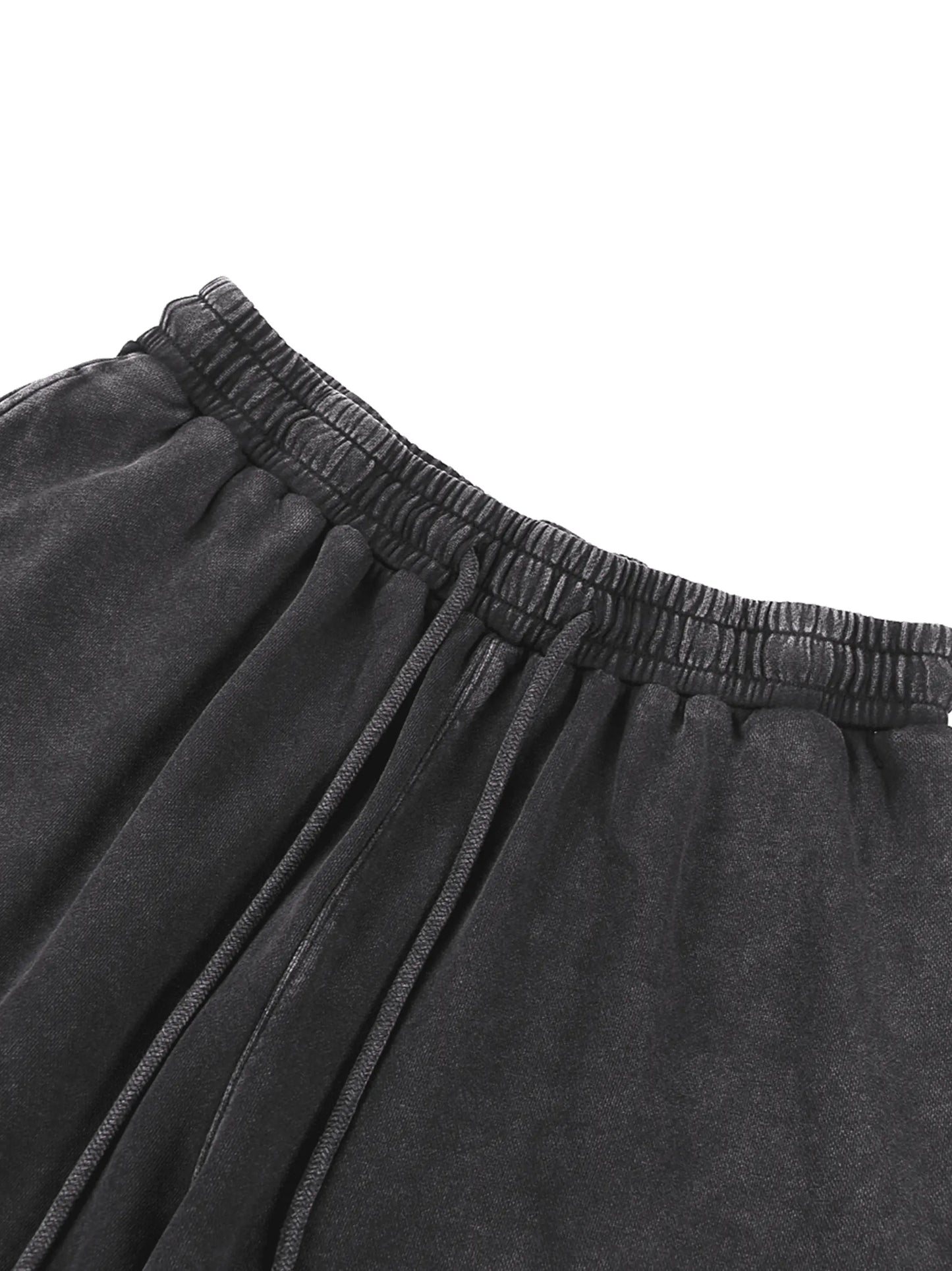 FANBE Acid Wash Straight Leg Pants - IVORYNN