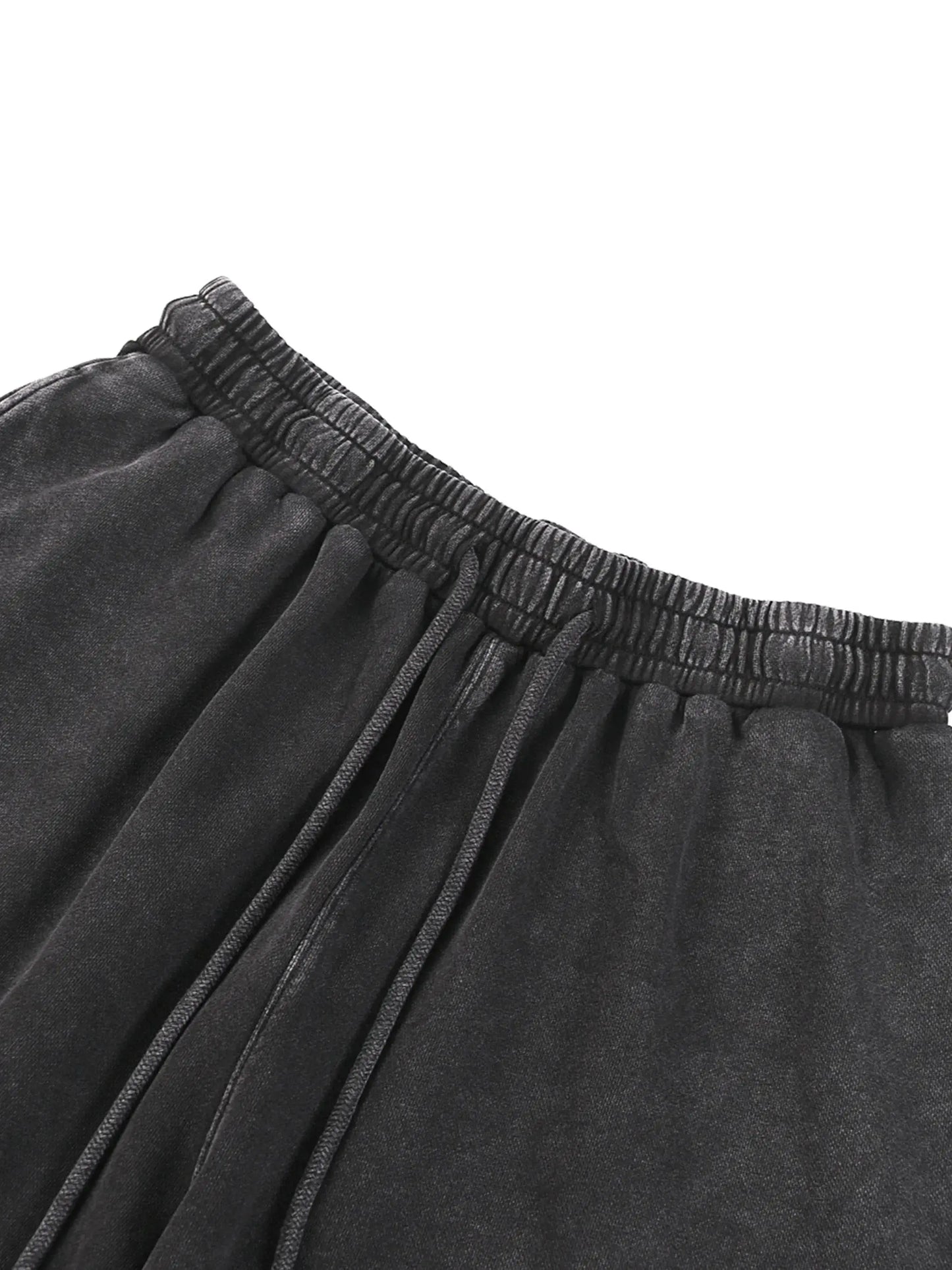 FANBE Acid Wash Straight Leg Pants - IVORYNN