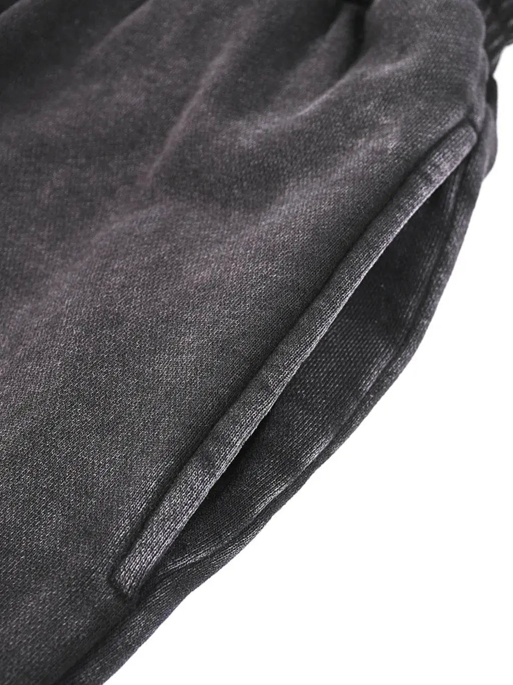 FANBE Acid Wash Straight Leg Pants - IVORYNN