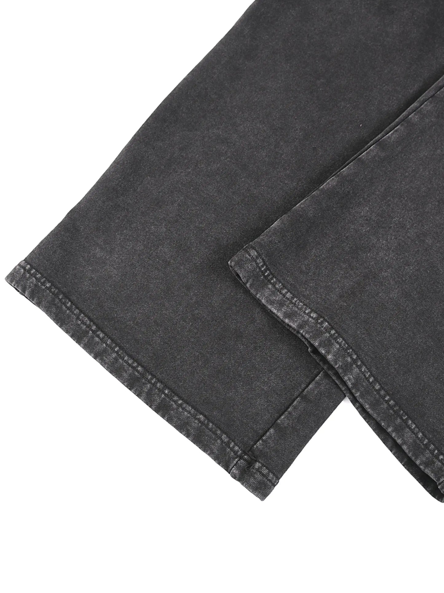 FANBE Acid Wash Straight Leg Pants - IVORYNN
