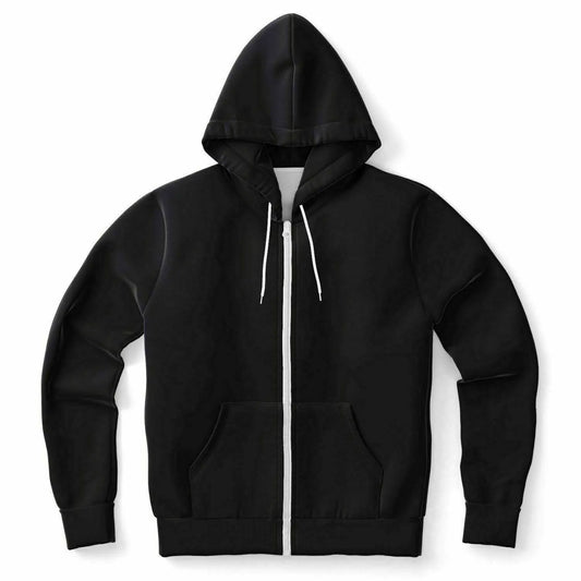 Faith Athletic Zip-Up Black Hoodie - IVORYNN