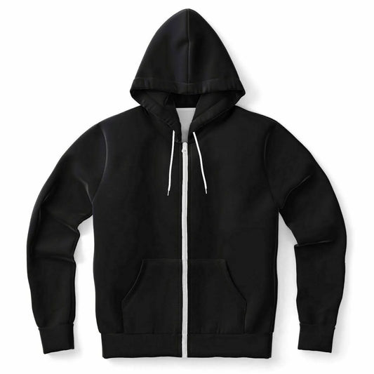 Faith Athletic Zip-Up Black Hoodie - IVORYNN