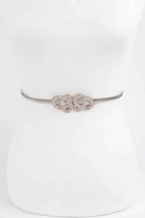 Feminin Braid Two Buckle Spring Belt - IVORYNN