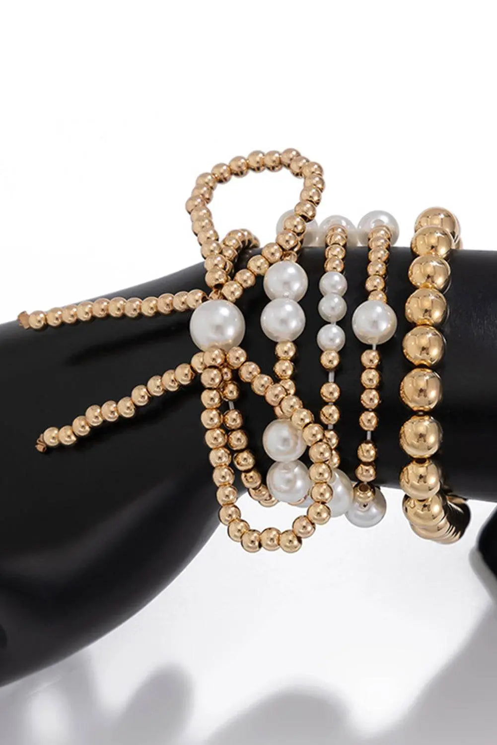Gold Bow Multi Layered Bracelet Set - IVORYNN
