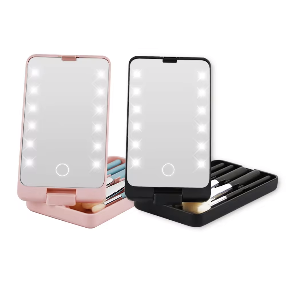 LED Light Makeup Hand Mirror