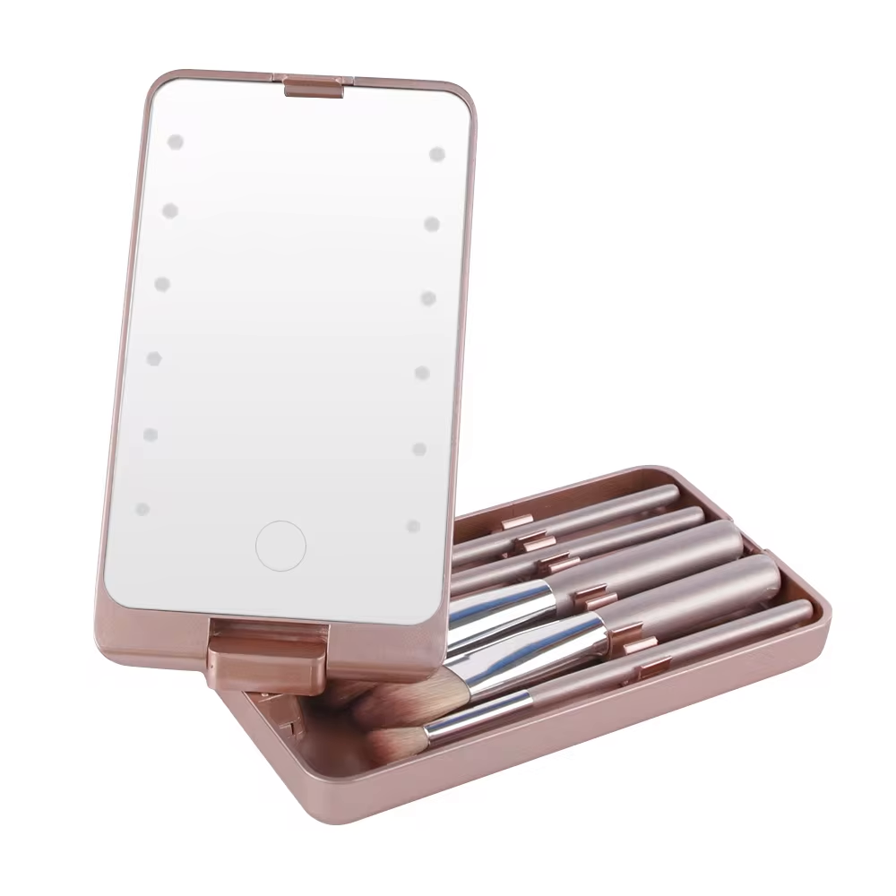 LED Light Makeup Hand Mirror