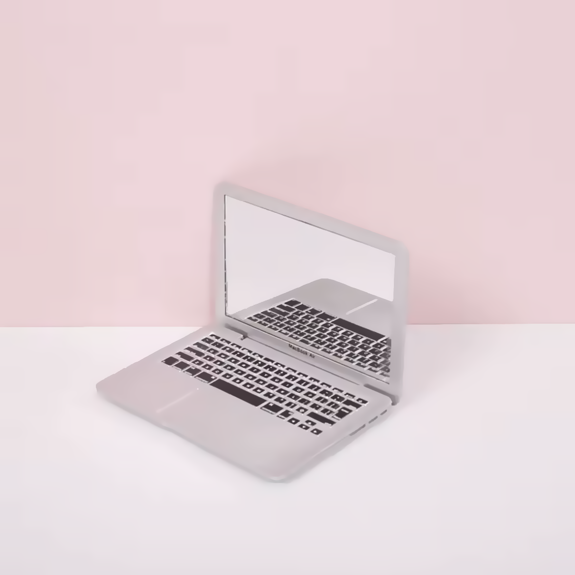 Glassy Laptop Style Mini Mirror