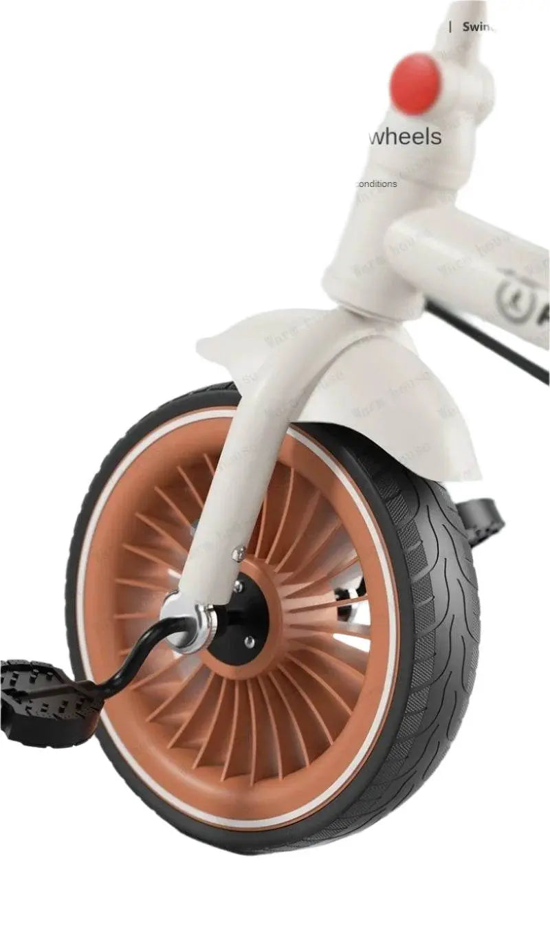 Hand-pushed three-wheeled Lightweight baby stroller - IVORYNN