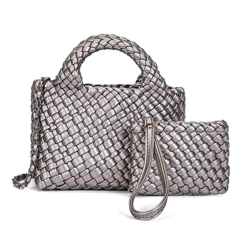 Handmade Waterproof Woven Crossbody Bag - IVORYNN