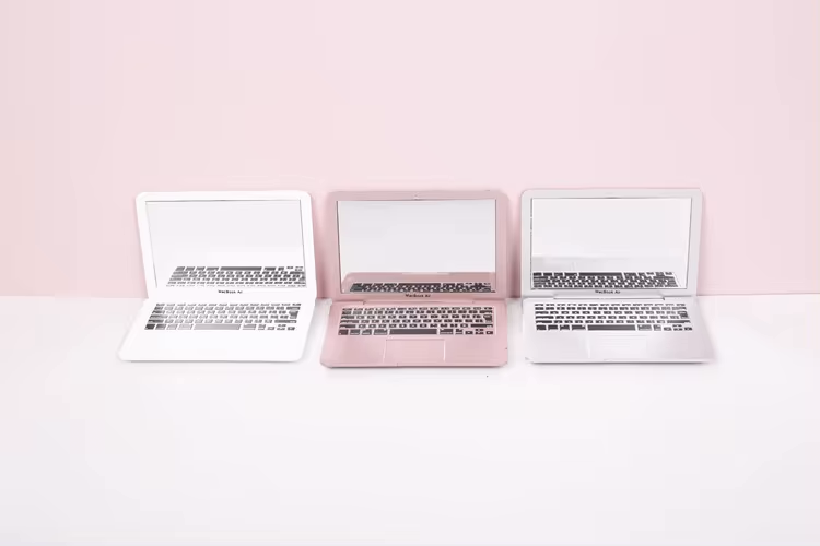 Glassy Laptop Style Mini Mirror