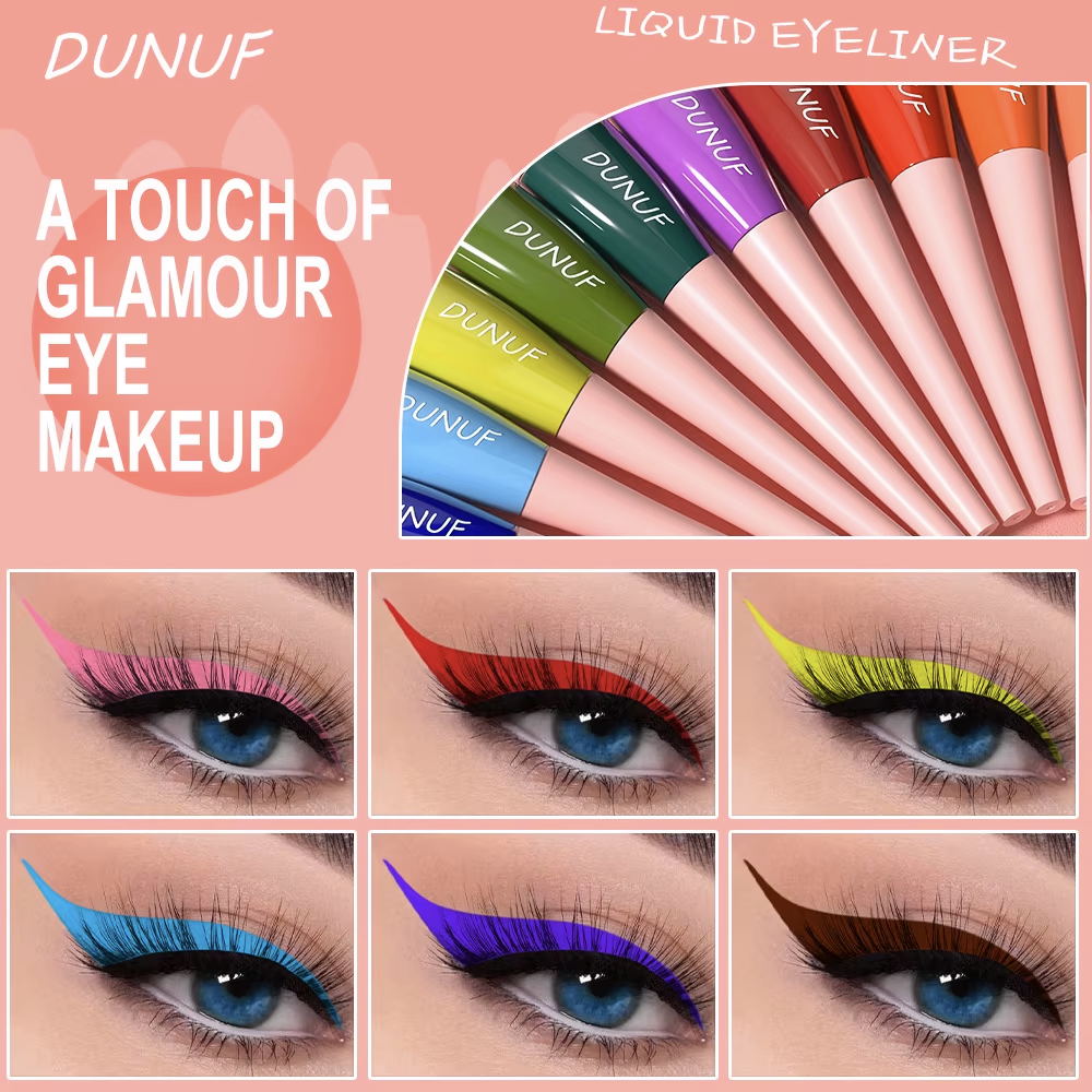12 Pieces Color Waterproof Eyeliner Pencil