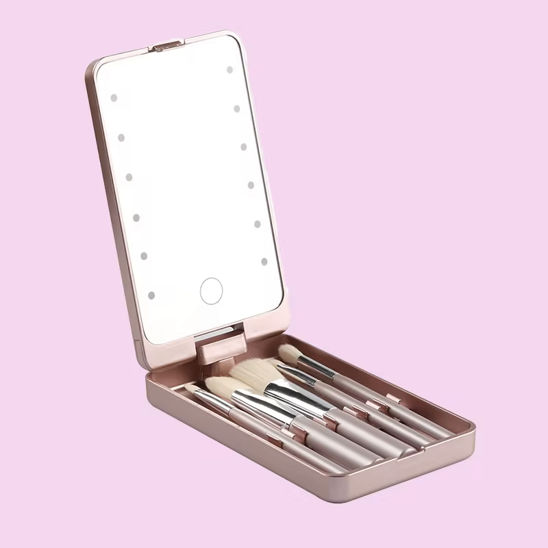 LED Light Makeup Hand Mirror