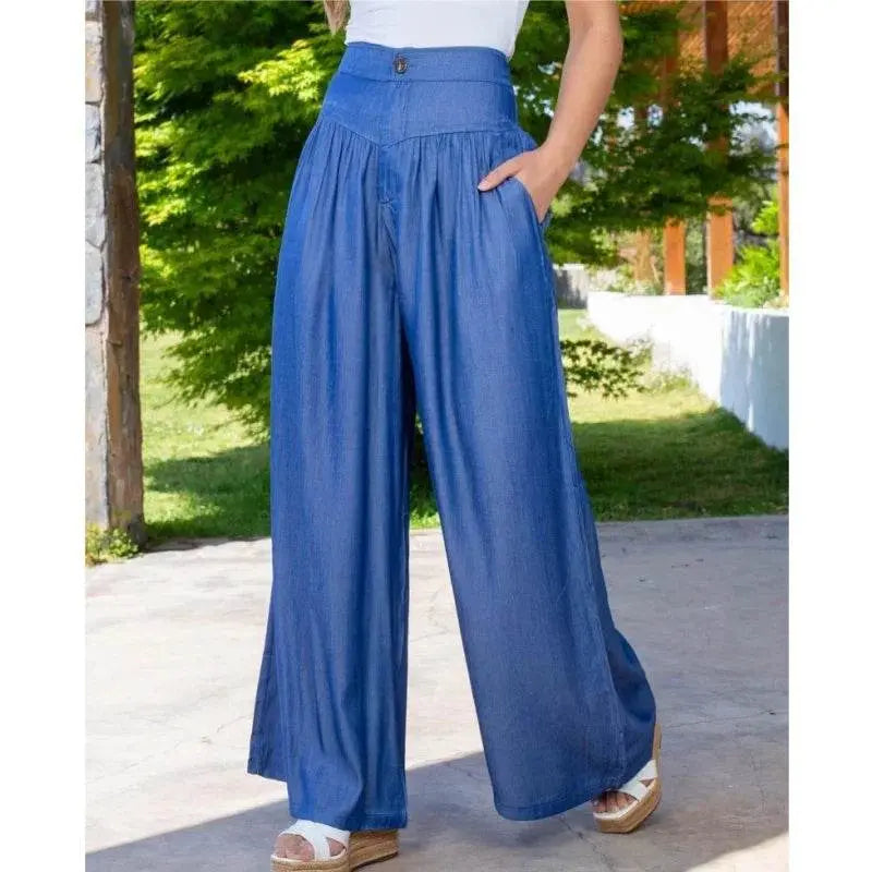 High Waist Autumn Long Wide Leg Loose Jeans - IVORYNN