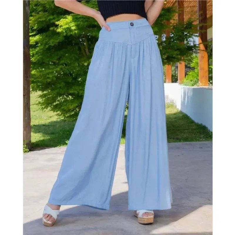 High Waist Autumn Long Wide Leg Loose Jeans - IVORYNN