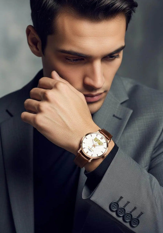 IVORYNN Automatic Watch (Rose Gold) Brown Leather - IVORYNN