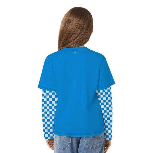 Kids Long-sleeve T-Shirts for Splicing Tees - IVORYNN