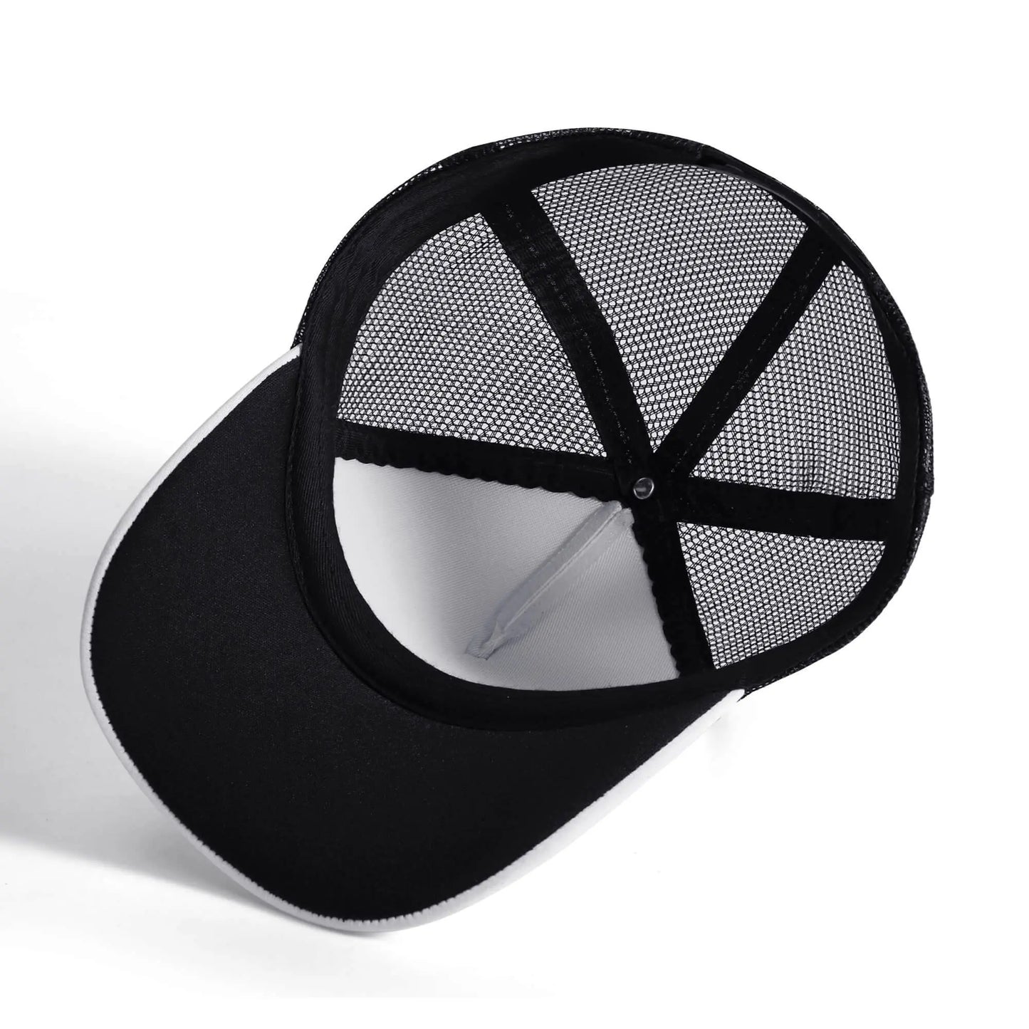 Kids Solo Pattern Mesh Trucker Dark Blue Hats - IVORYNN