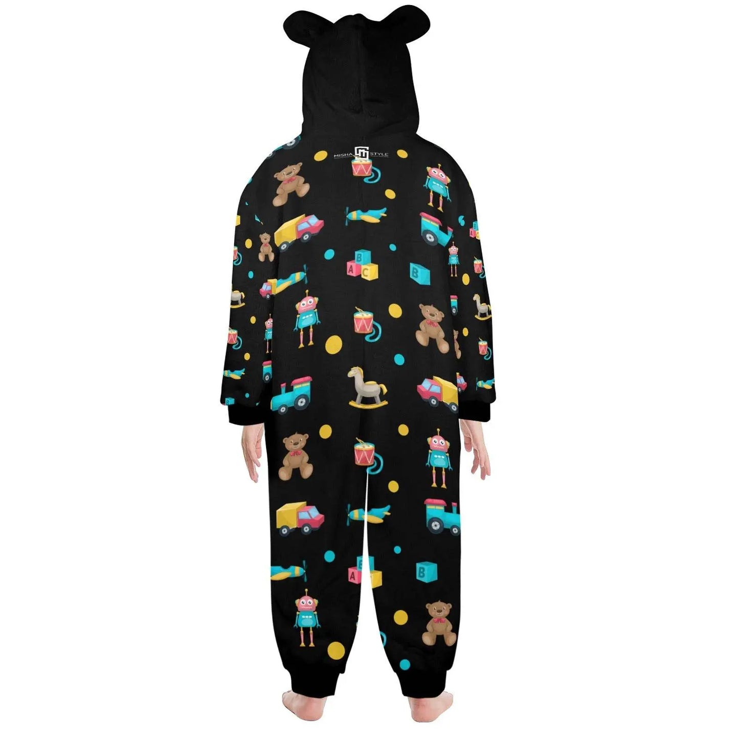 Little Cartoons Warm Hooded Onesie Pajamas - IVORYNN