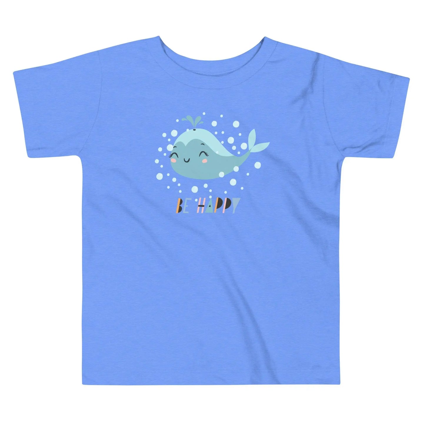 Little Whale Toddler Heather Columbia blue T-Shirt - IVORYNN