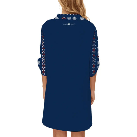 Long Blouse Shirts with Half Sleeve - IVORYNN