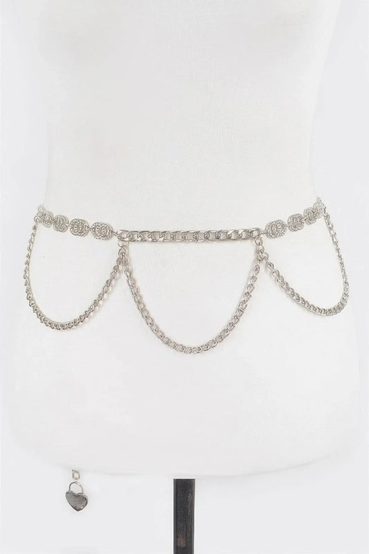 Luxurious Lightweight Chain Belt W/ Stone - IVORYNN