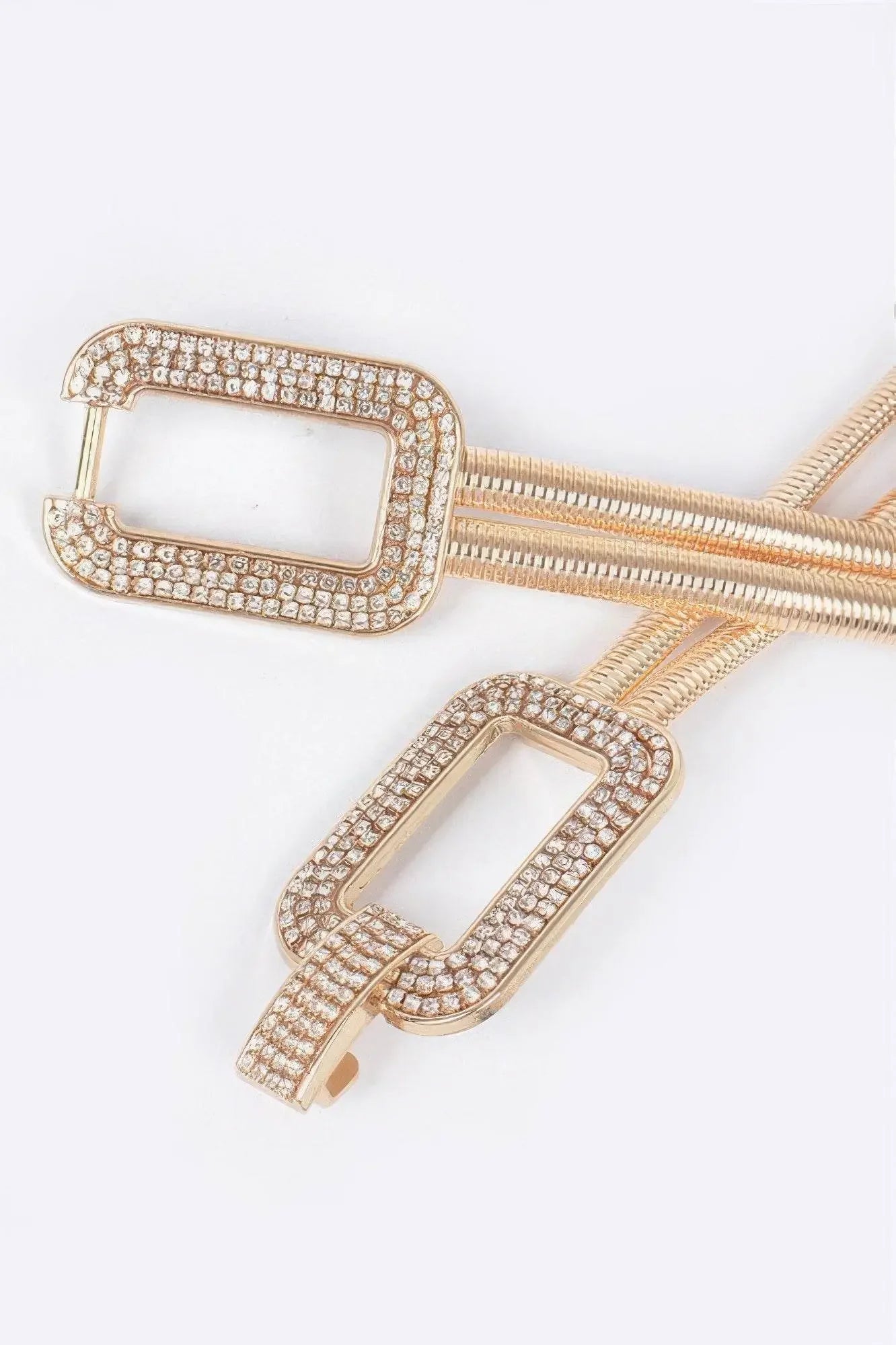 Luxury Rhinestone Metal Stretch Belt - IVORYNN