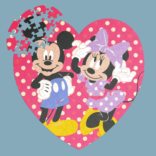 Mickey Mouse Love Mini Mouse Heart Puzzle 118 Pcs - IVORYNN