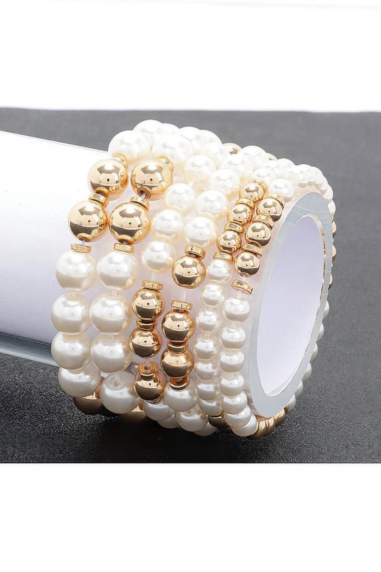 Multi Faux Stretch Bracelet - IVORYNN