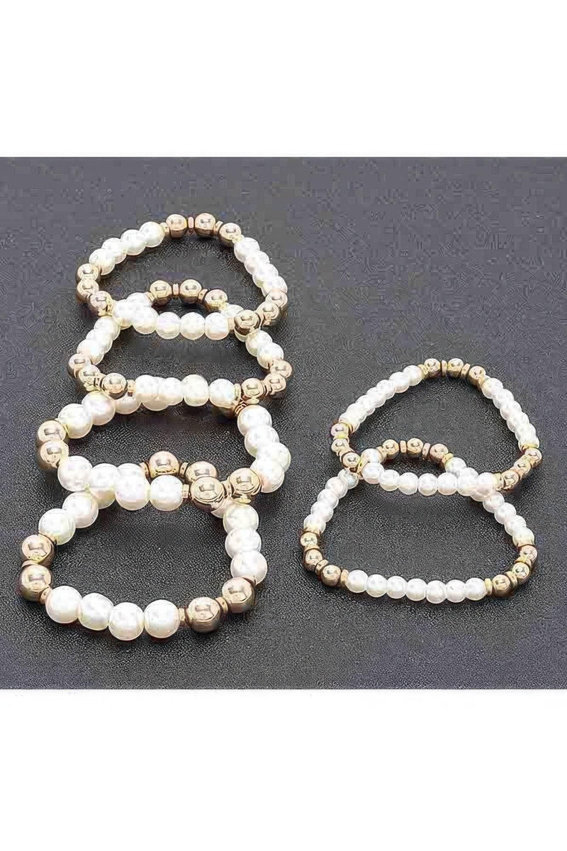 Multi Faux Stretch Bracelet - IVORYNN