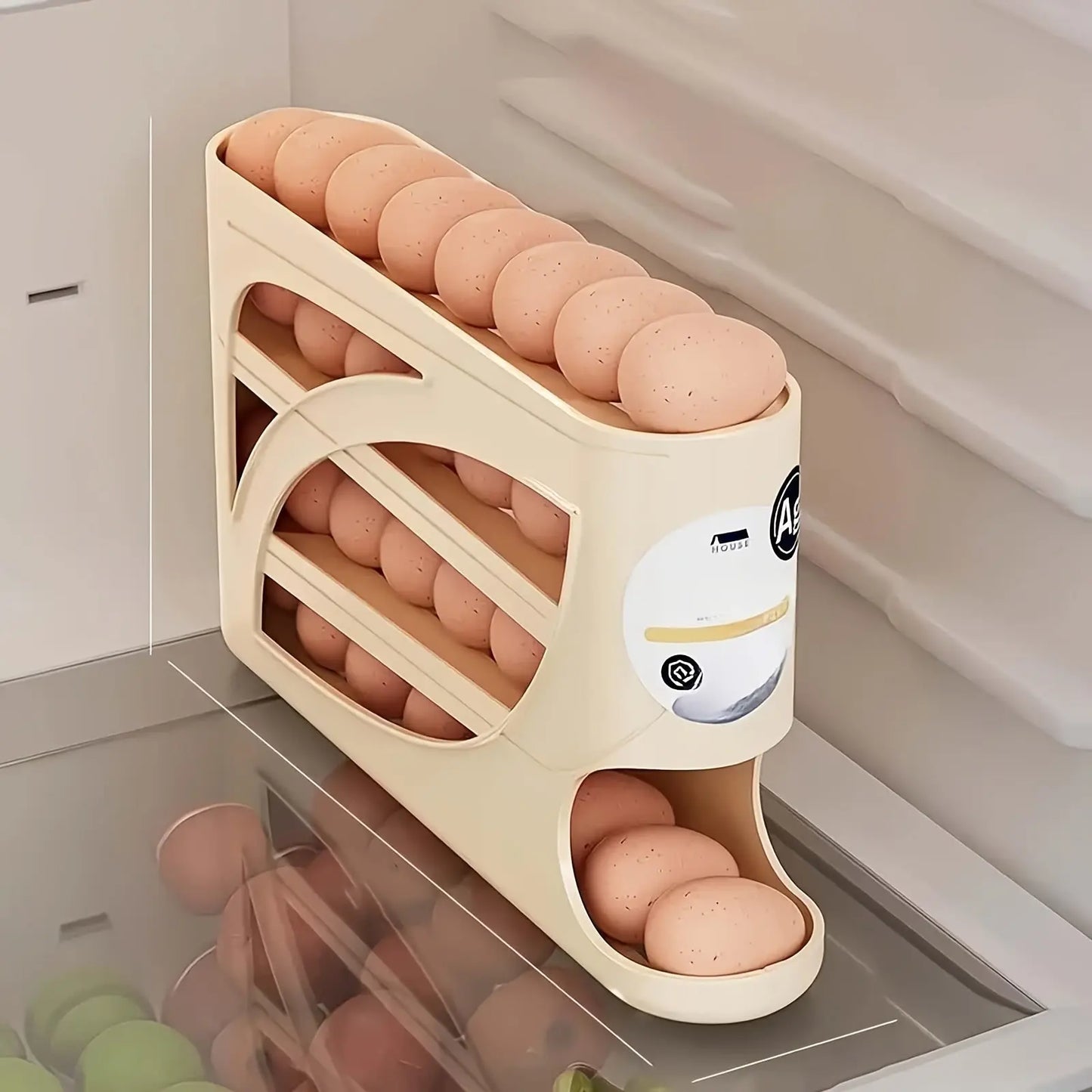 Multi-Layer Refrigerator Rolling Egg Rack