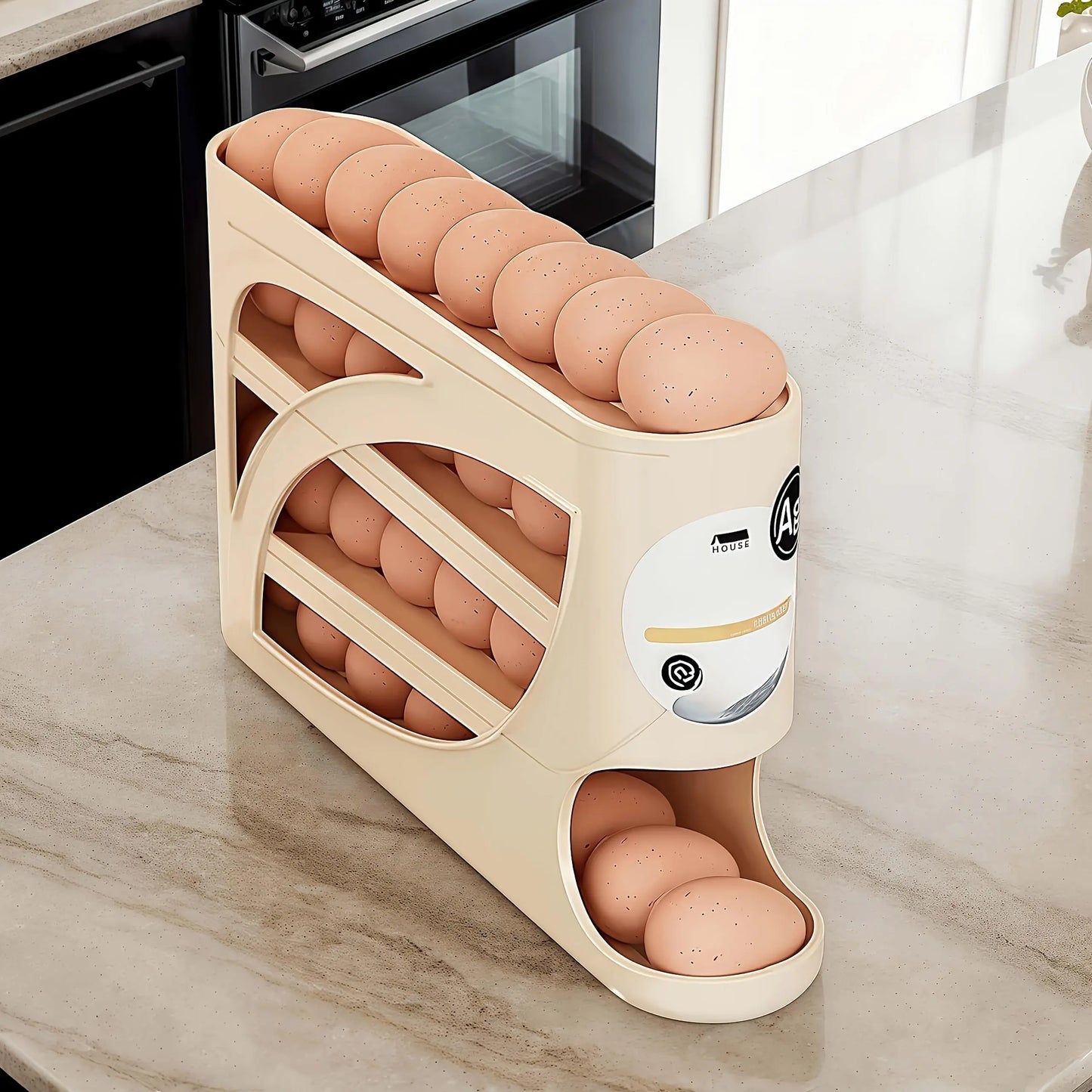 Multi-Layer Refrigerator Rolling Egg Rack