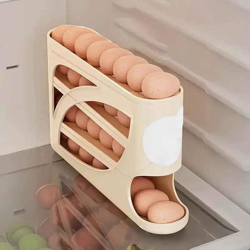 Multi-Layer Refrigerator Rolling Egg Rack