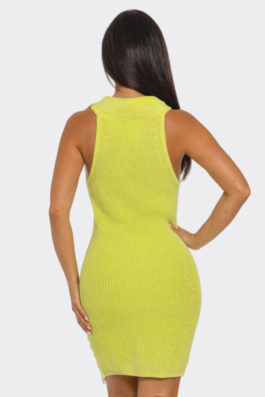 Neon Soft stretch Mineral Wash Dress - IVORYNN