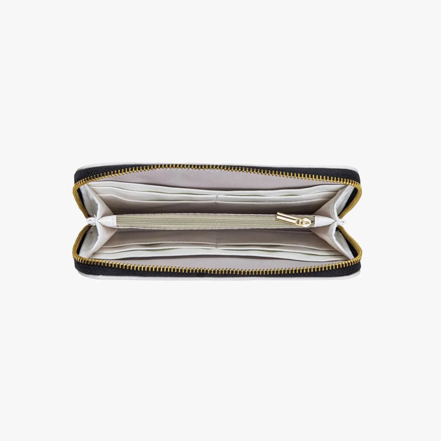 Palestine golden Decoration Strap Zipper Wallet - Black - IVORYNN