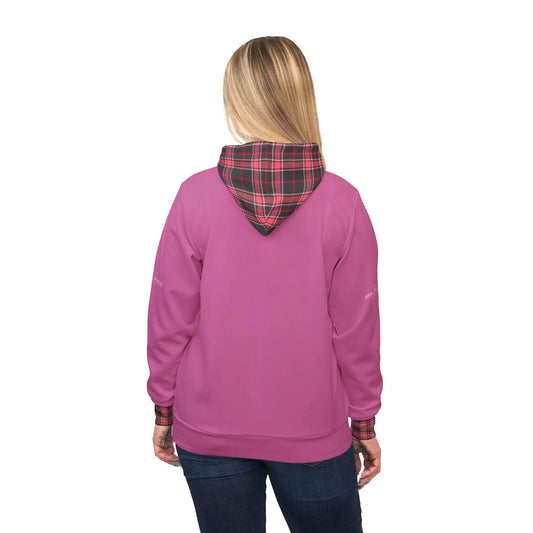 Pink Black Athletic Feldgrau Hoodie - IVORYNN