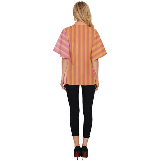 Plaid Women's Batwing Button Up Shirt - IVORYNN