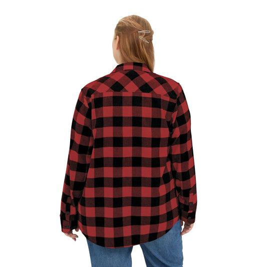 Red Plaid Women Luxury Flannel Shirt - IVORYNN
