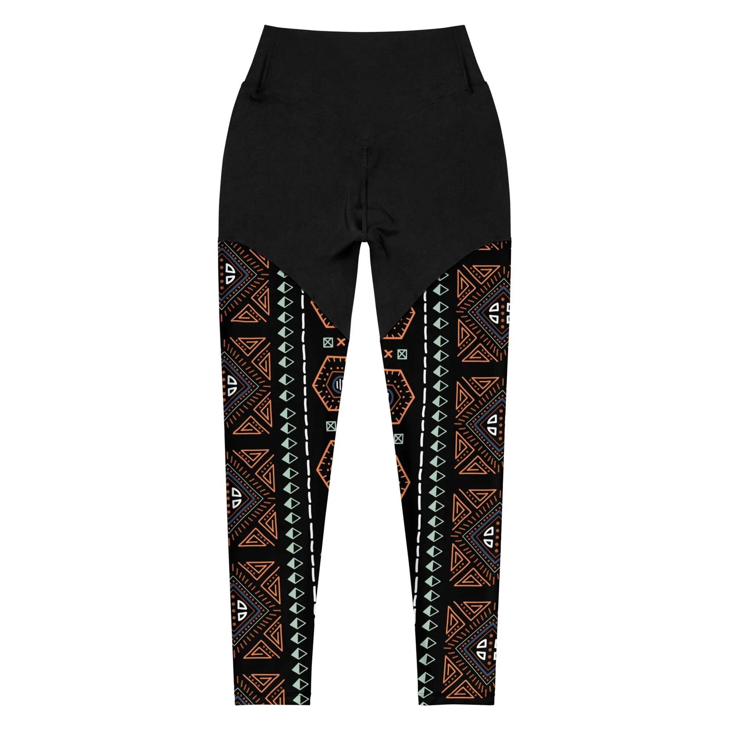Royal Decoration Black Sports Leggings - IVORYNN