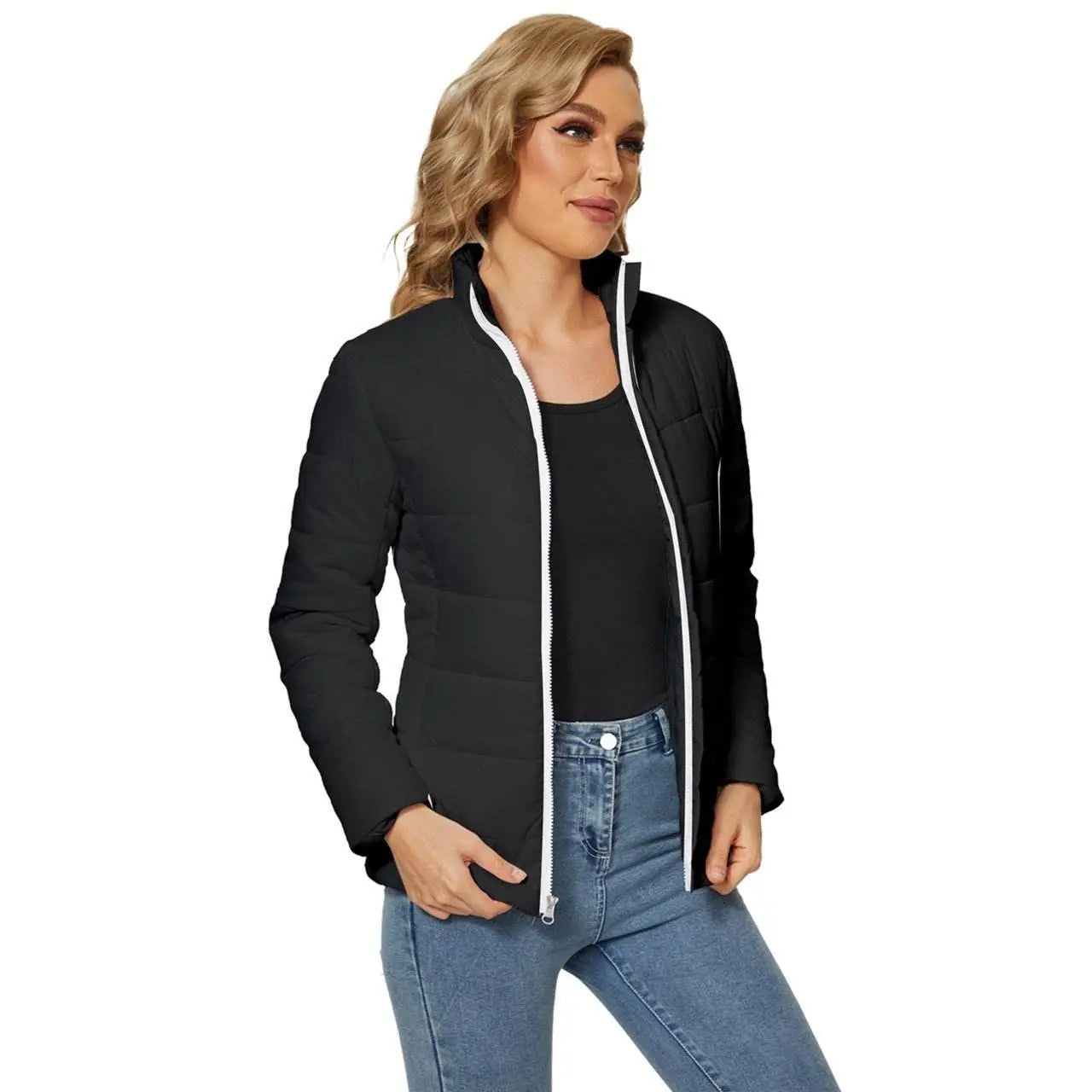 Royal Look Black Puffer Jacket - IVORYNN