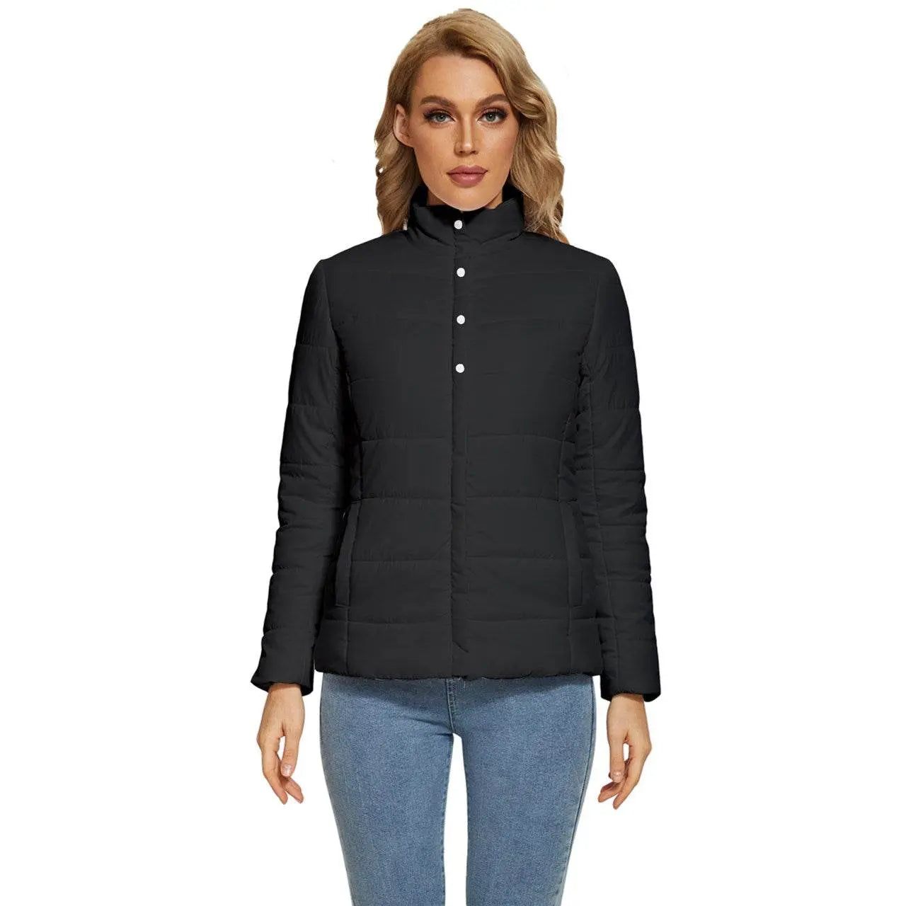 Royal Look Black Puffer Jacket - IVORYNN