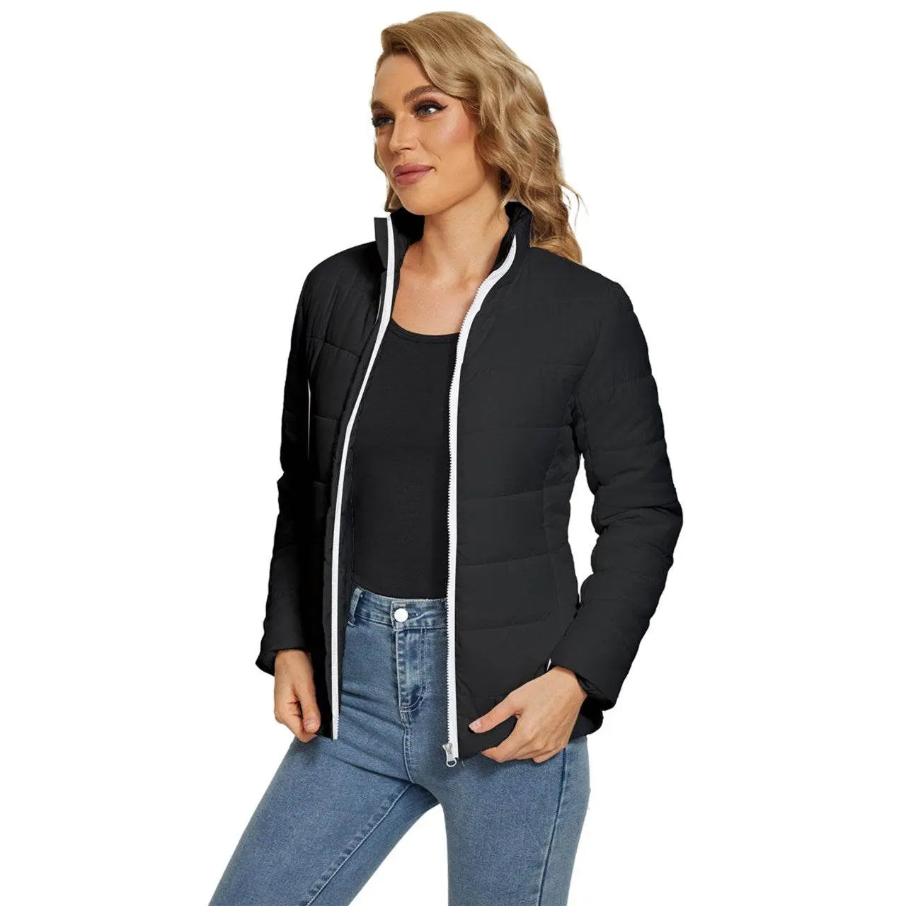 Royal Look Black Puffer Jacket - IVORYNN