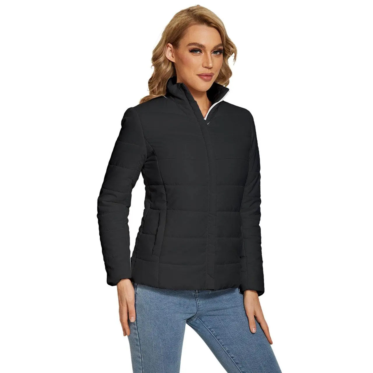Royal Look Black Puffer Jacket - IVORYNN