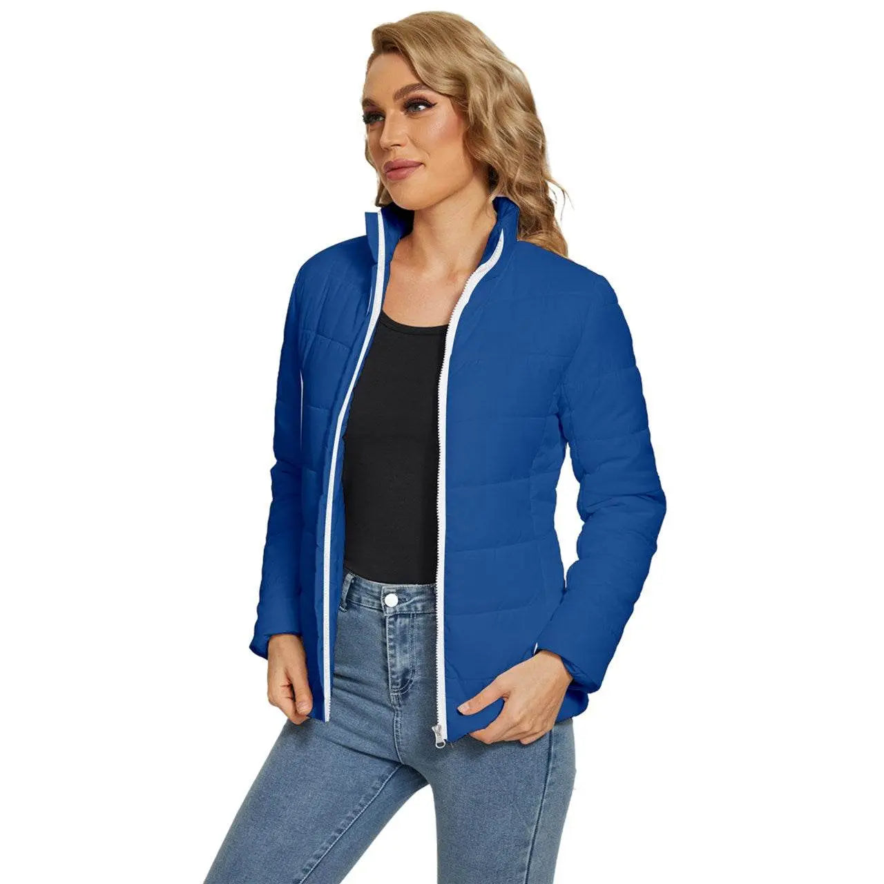 Royal Look Blue Puffer Jacket - IVORYNN