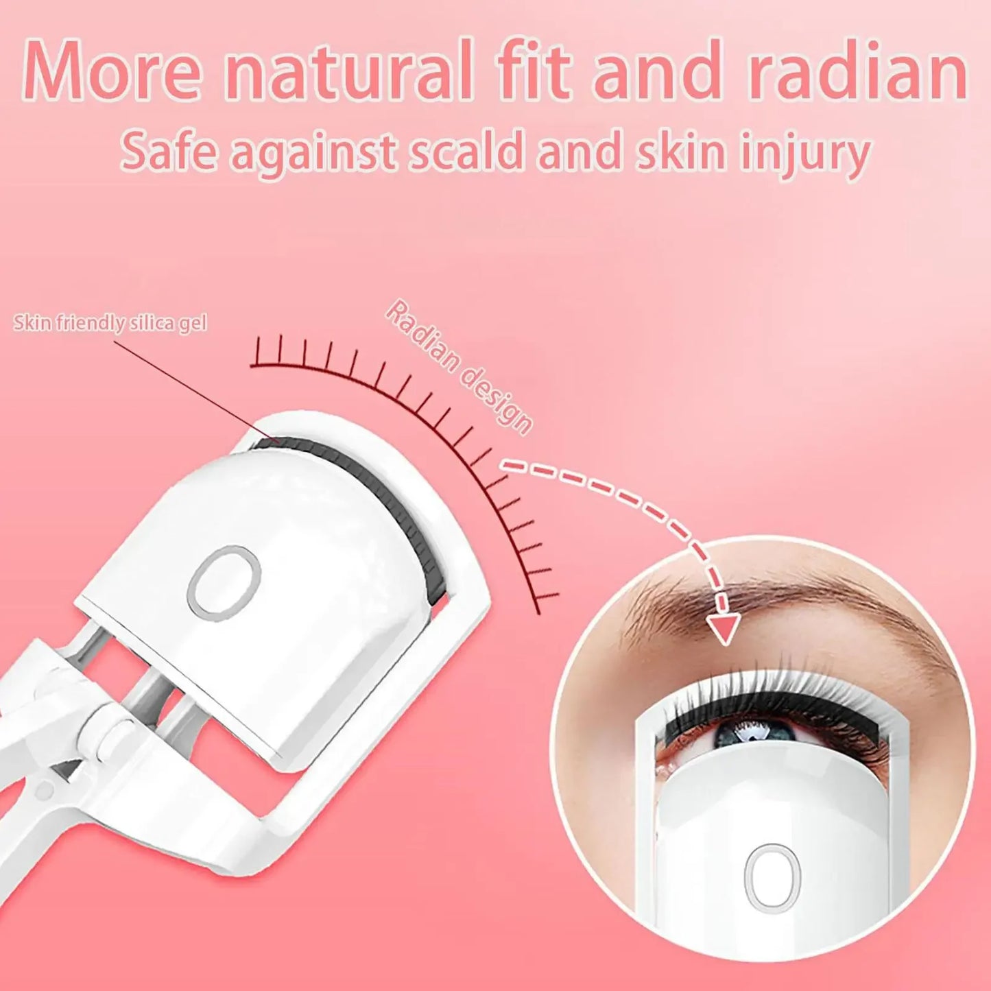Electric Heated Eyelash Control Charging Curler