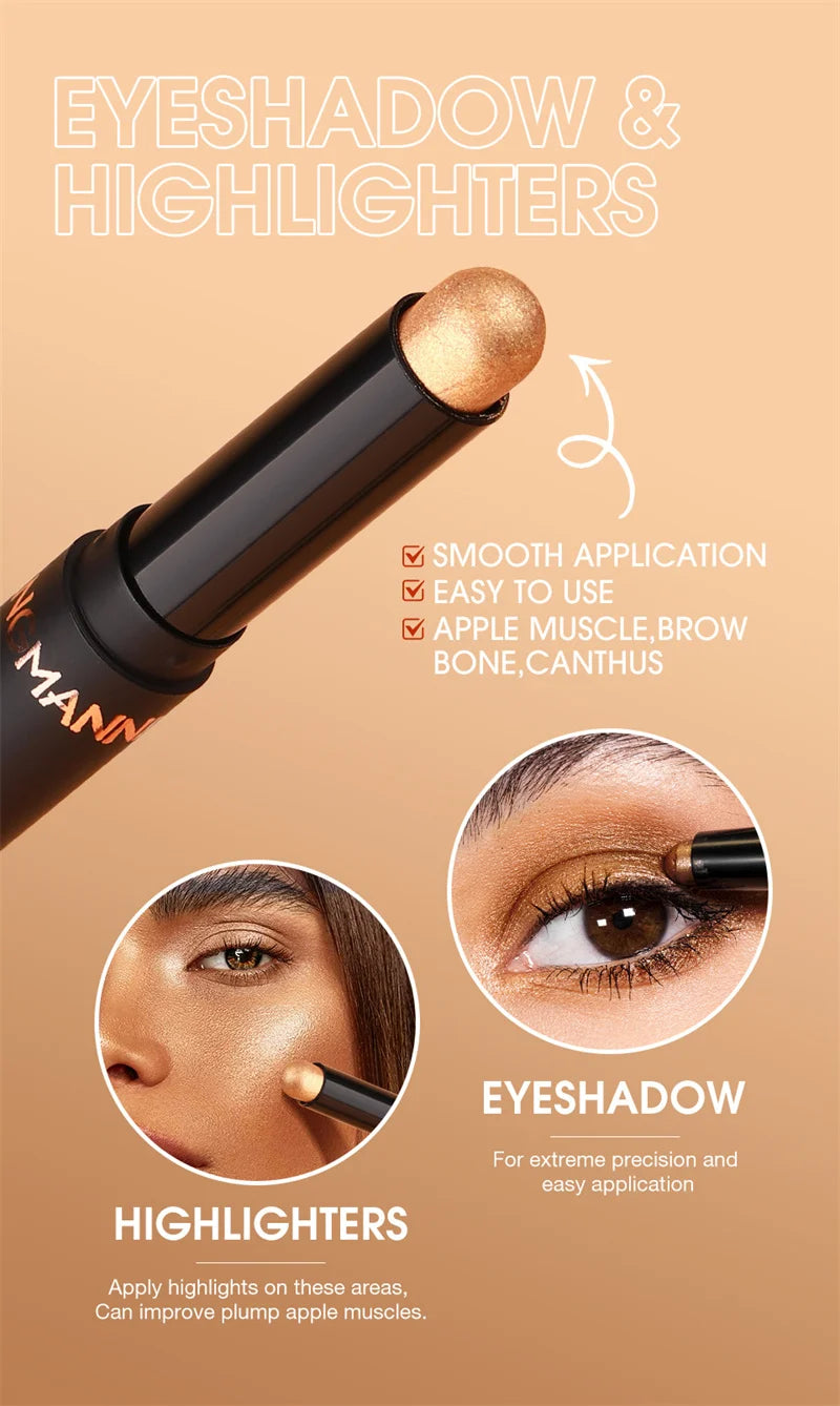 8 Color Waterproof Glitter Eyeshadow Pen