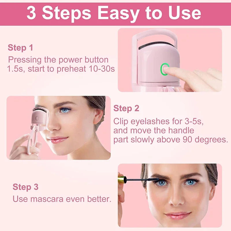 Electric Heated Eyelash Control Charging Curler